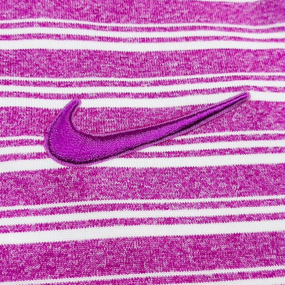 Nike Dry Polo Men's Golf Tennis Shirt Purple White Size S BV0269-551 - Picture 3 of 6